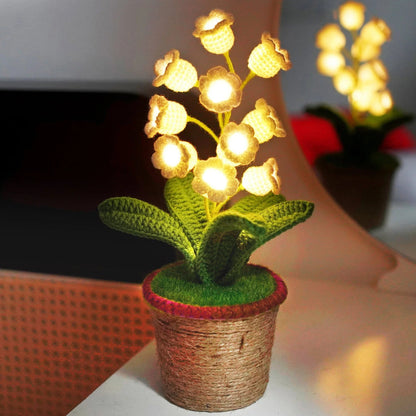 Handmade Crochet Blossom Lamp