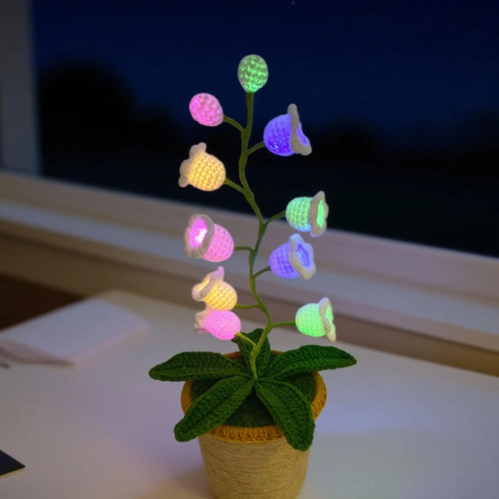 Handmade Crochet Blossom Lamp