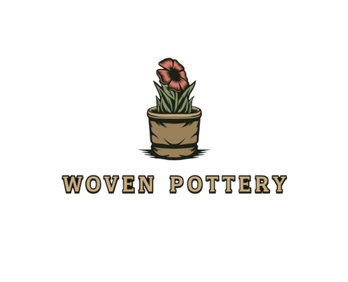 Woven Pottery Crochet Blossom Lamp